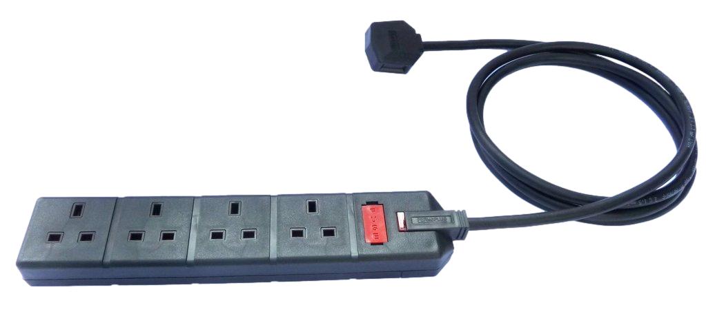 13A 4 gang socket generator extension leads home power cut