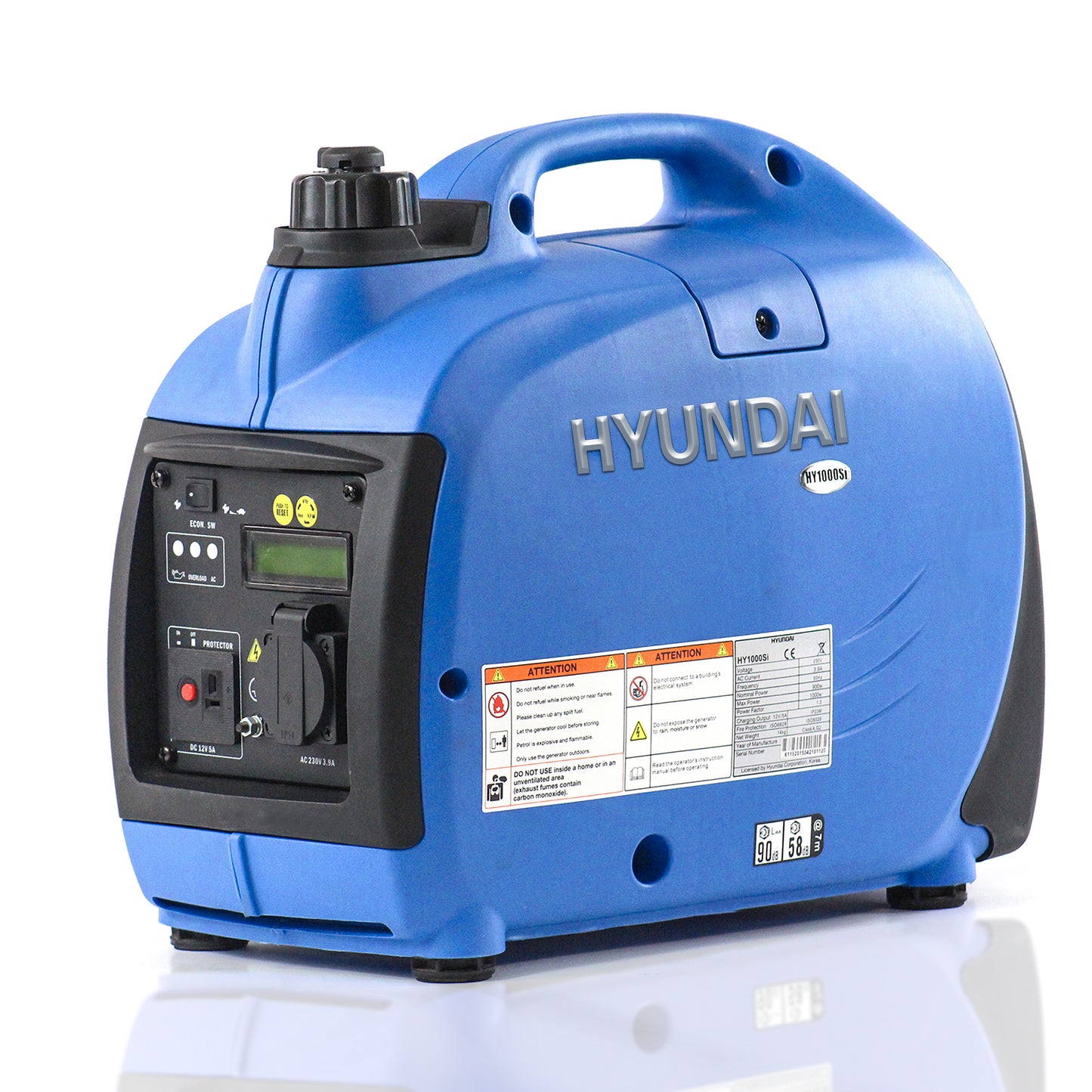 Hyundai HY1000SI Petrol Inverter Generator 1000W home back up power cut