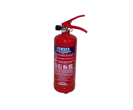 2kg ABC dry powder fire extinguisher, ideal for preparing for an emergency in the home or car